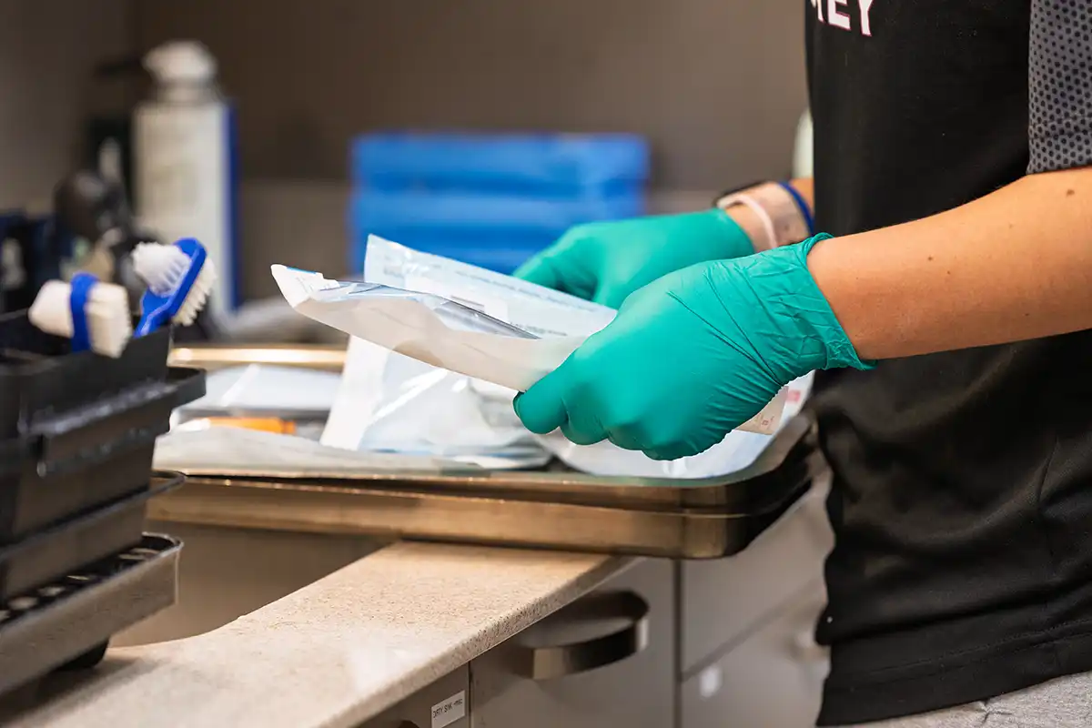 Dental implant preparation at Cocalico Dental in Denver, PA.
